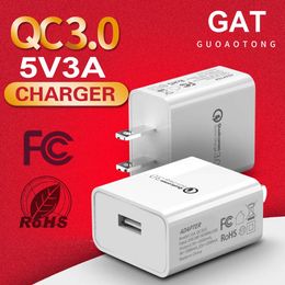 5V 3A USB Charger Block 15W Wall Portable Travel Chargers Power Supply Adapter Fast Charging For iPhone Samsung Huawei Mobile Cell Phone
