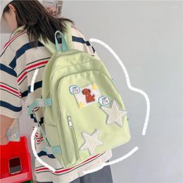 School Bags Cute Cartoon Print Backpacks For Teenager Girls Korean Kawaii Women Casual Travel Shouler College Student Schoolbags