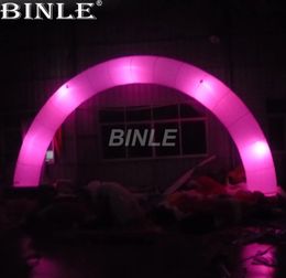 wholesale Commercial decorative round LED inflatable lighting arch advertising archway door for party wedding event 001