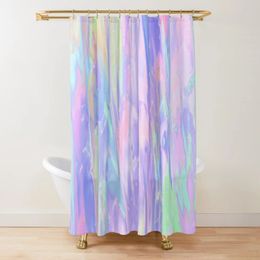 Iridescent Rainbow Dreams Shower Curtain Rainbow Ombre Abstract Bathroom Curtain Watercolor Girly Boho Shower CurtainsPolyester 240125