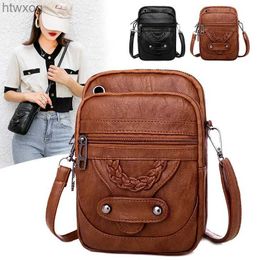 Cell Phone Pouches Women Handbags Fashion Shoulder Bag Cell Phone Purse Small Crossbody Bag Vintage Ladies Flap Bag Female YQ240131