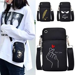 Cell Phone Pouches New Mobile Phone Bag Womens Messenger Bag Hanging Neck Coin Vertical Handbag Crossbody Bag for YQ240131