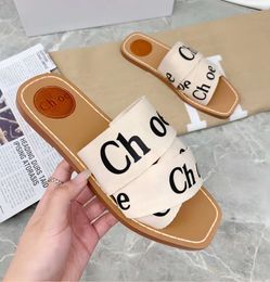 DHgate Designer Sandal Luxury Man Woody clog Mule Flat sandale Slide Letter loafers tazz slipper Womans pink red Slippers summer beach platform Canvas shoe 66