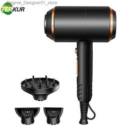 Hair Dryers Ionic Hair Dryer 4000W Powerful Professional Electric Blow Hairdressing Equipment Hot/cold Air Hairdryer Barber Salon Tool Q240131