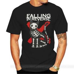 Men's T-Shirts Falling In Reverse Mens Structure Slim Fit T-Shirt Cool Cotton Tee Casual Loose Size S-3XL women tshirt