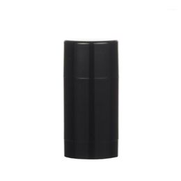 Storage Bottles & Jars 6pcs 75ml Plastic MaBlack Empty Round Deodorant Container Lip Tubes Gloss Holder With Caps305r