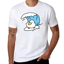 Men's Polos Surfing Duck T-Shirt Kawaii Clothes Boys Whites Tshirts For Men