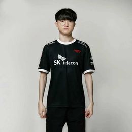 Men's T-Shirts 2023 Game T Shirts For Men Harajuku SKT T1 Esports Team T-shirts LOL League Of Legends y2k Tops Professional Player Faker Tees