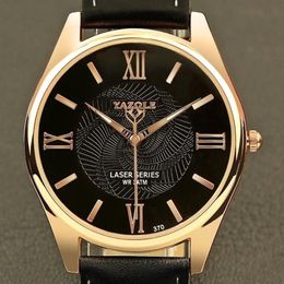 Wristwatches Yazole Leisure Watch For Men Business Soft Leather Strap Quartz Watches Clock Mens 2021 Fashion319r