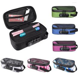 Storage Bags Tobacco Smoking Stash Bag Pipe Cigarette Grinder Case Combination Lock Organiser Lighter Herb Pouch