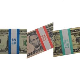 Replica US party Fake money kids play toy or family game paper copy banknote 100pcs pack Practice counting Movie prop 20 dollars F187V 24THKCOJ7