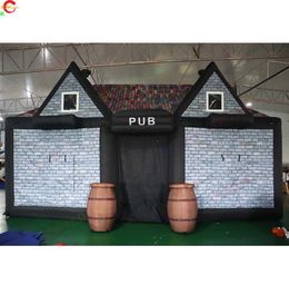 wholesale 10x6x6mH (33x20x20ft) Free Ship Outdoor Activities full printing commercial rental inflatable irish pub bar tent party disco lawn tent with blower for sale