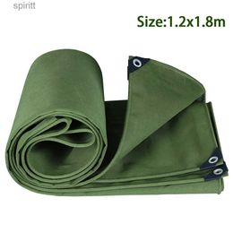 Shade Heavy Duty Tarpaulin Wear Resistant Canvas Tarp Outdoor Waterproof Tent Shelter Awning Accessories Cover Dustproof With Eyelets YQ240131