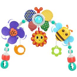 Baby Stroller Arch Toy Infant Travel Car Seat Montessori Toys Crib Accessory Rattles born Sensory Toys Mobile Pram Activity 240129