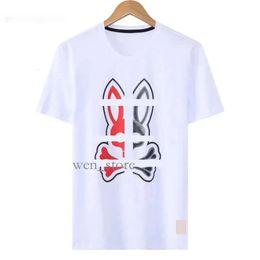 Psychological Bunny Men's Shirt Rabbit Print T Shirt Fashion Letter Casual Summer Short Sleeve Men's T-shirt Women's Clothing Asian Psyco Bunny Physcho Bunny 441