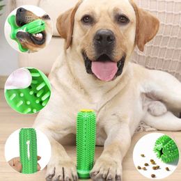 Dog Toys Chews Large Dog Chew Toys Rubber Toothbrush For Small Dogs Treat Dispenser Tooth Cleaning Pet Supplies Puppy Cactus Interactive Toy