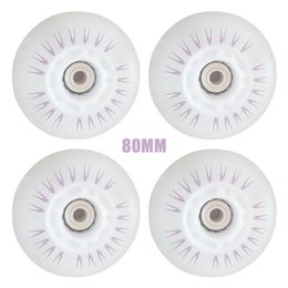 4pcs PU 90A Gift LED Light Flashing Skate Wheels Luminous Inline Roller Sliding High Hardness Safe Wear Resistant240129