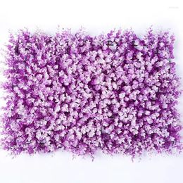 Decorative Flowers 1PC Wedding Backdrop Green Leaf Grass Wall Plant Wallboard Artificial Lawn Hanging Panel Background