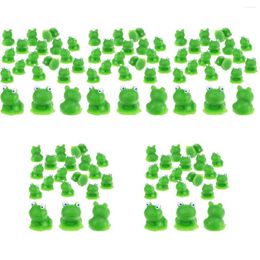 Camp Furniture 100Pcs Little Frog Resin Crafts Miniature Landscape Statues Ornaments Artificial Frogs Figurines Small Model Garden