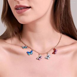 Pendant Necklaces Fantasy Butterfly Necklace Vintage Choker Clavicle For Women Jewellery & Pendants Summer Charms Jewellery CF3234b