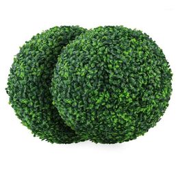 Decorative Flowers & Wreaths Artificial Plant Topiary Ball Faux Boxwood Balls For Backyard Balcony Garden Wedding And Home Decor258Q