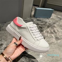 Designer Casual Shoes Low Flat Open Sneakers Platform Mens Women Leather Black White Shoe