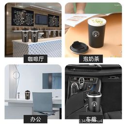 Water Bottles 450ml Ceramic Liner Double Insulated Coffee Cup Portable Weakly AlkalineThermal Mug Non-slip Travel Car