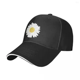 Ball Caps Little Daisy Baseball Cap Cute Flower Print University Fashion Hip Hop Hats Summer Streetwear Female Male