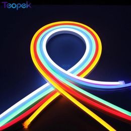 Strips 5m Flex Neon Light SMD2835 120leds m LED Lighting 6 12mm Color Surface Dress Strip Rope Waterproof280l