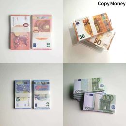 Copy Money Prop Euro Dollar 10 20 50 100 200 500 Party Supplies Fake Movie Money Billets Play Collection Gifts Home Decoration Game Token Faux Billet high qualityU61G