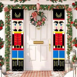 Nutcracker Soldier Banner Christmas Decor For Home Merry Christmas Door Decor Xmas Ornament Happy Year Navidad 201027261c