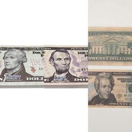 50% size USA Dollars Party Supplies Prop money Movie Banknote Paper Novelty Toys 1 5 10 20 50 100 Dollar Currency Fake Money4VBNCKZ5