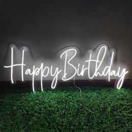 Happy Birthday word sign Other colors can be customized Wedding decorations wall decoration led neon light 12V Super B199z