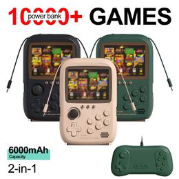 Portable Game Power Bank Builtin 10000 Games 6000Mah Capacity Retro Handheld Console 32 Inch LCD Screen Arcade Machine 240123