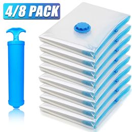 84 PACK Vacuum Bag Package Storage Bags Space Saver for BeddingPillowsClothes Travel Bedroom Organizer 240119