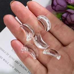 Chandelier Crystal 5PCS 20MM Transparent Moon Beads Sun Catcher Prism Pendant DIY Parts Home Wedding Decor Accessories Crafts