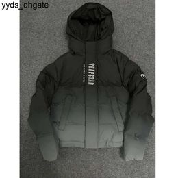 Trapstar Puffer London Decoded Hooded 2.0 Gradient Black Jacket Embroidered Thermal Hoodie Men 2023 Winter Coat Tops 688ss LQ5V