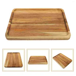 Plates Solid Wood Dessert Plate Multi-functional Storage Household Wooden Serving Tray Natural Cottage Cheese With Fruit Tea