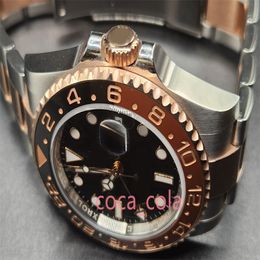 luxury men Wristwatch japan Mechanical Automatic new Bracelet Stainless Steel sapphire waterproof II 126711CHNR Everose Gold Root Beer Automatic Watch