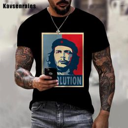 Men's T Shirts High Quality Hero Che Guevara Printed 3D T-shirt Men Women Summer Fashion Casual Harajuku Streetwear Oversized Tops