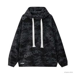 Men's Hoodies Sweatshirts New Autumn And Winter Fashion Hoodie MenS Casual Retro Loose Fitting Long Sleeved Drawstring Pullover Youth Streetwear 2023