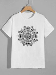 Men's T-Shirts Decorative Pattern TeeMens Casual Crew Neck Short-Sleeve Fashion Summer T-Shirts TopsRegular and Oversize Tees