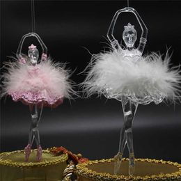 Maxsin 1PC fashion Acrylic three-dimensional ballerina dancer Pendant DIY Wedding creative home decoration tools Ornaments258y