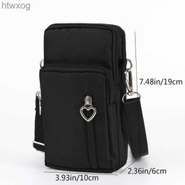 Cell Phone Pouches New mobile phone bag Womens cross-body bag Korean version Mini small bag Put mobile phone bag hang neck pocket in summe YQ240131