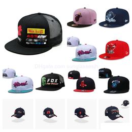 Ball Caps Snapbacks Basketball Hats All Team Logo Designer Adjustable Fitted Bucket Solid Cotton Hat Embroidery Mesh Flex Beanies Ou Dhthi