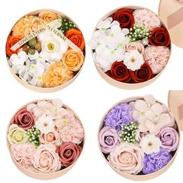 Decorative Flowers Artificial Eternal Soap Flower Gift Box Valentine's Day Presents Gifts Home Decorations Birthday Party