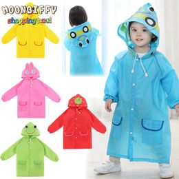Raincoats 1PC Kids Cartoon Rain Coat Cute Children Raincoat Rainwear/ Rainsuit Funny Waterproof Animal Student Poncho