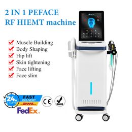 2 IN 1 PEFACE face lift HIEMT EMS machine EMSlim NEO electromagnetic Muscle Building Stimulation Fat Burning Beauty equipment Butt Lifting Skin Tightening