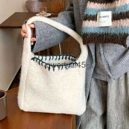 Shoulder Bags andmade Kniing Yarn Square For Women Luxury Designer andbags Purses 2024 New In Fasion Korea Small Underarm SoulderH24131