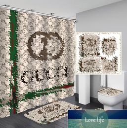 Luxury Designer Digital Printing Waterproof Mildew-Proof Polyester Bathroom Shower Curtain Partition Curtain Bathroom Supplies